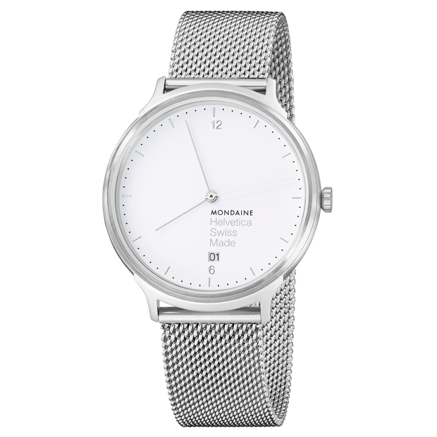 silver designer watch