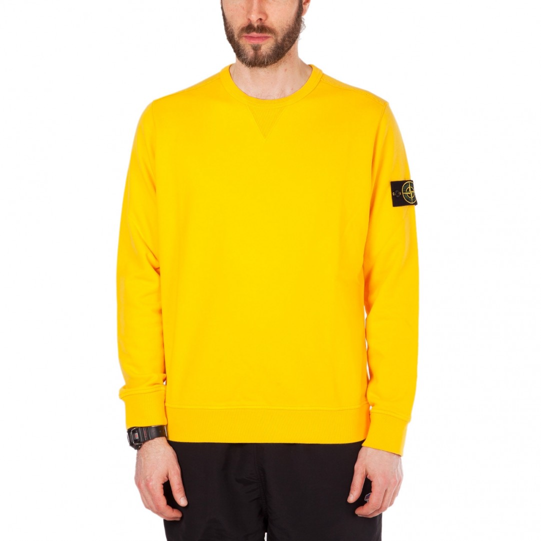 stone island crewneck yellow