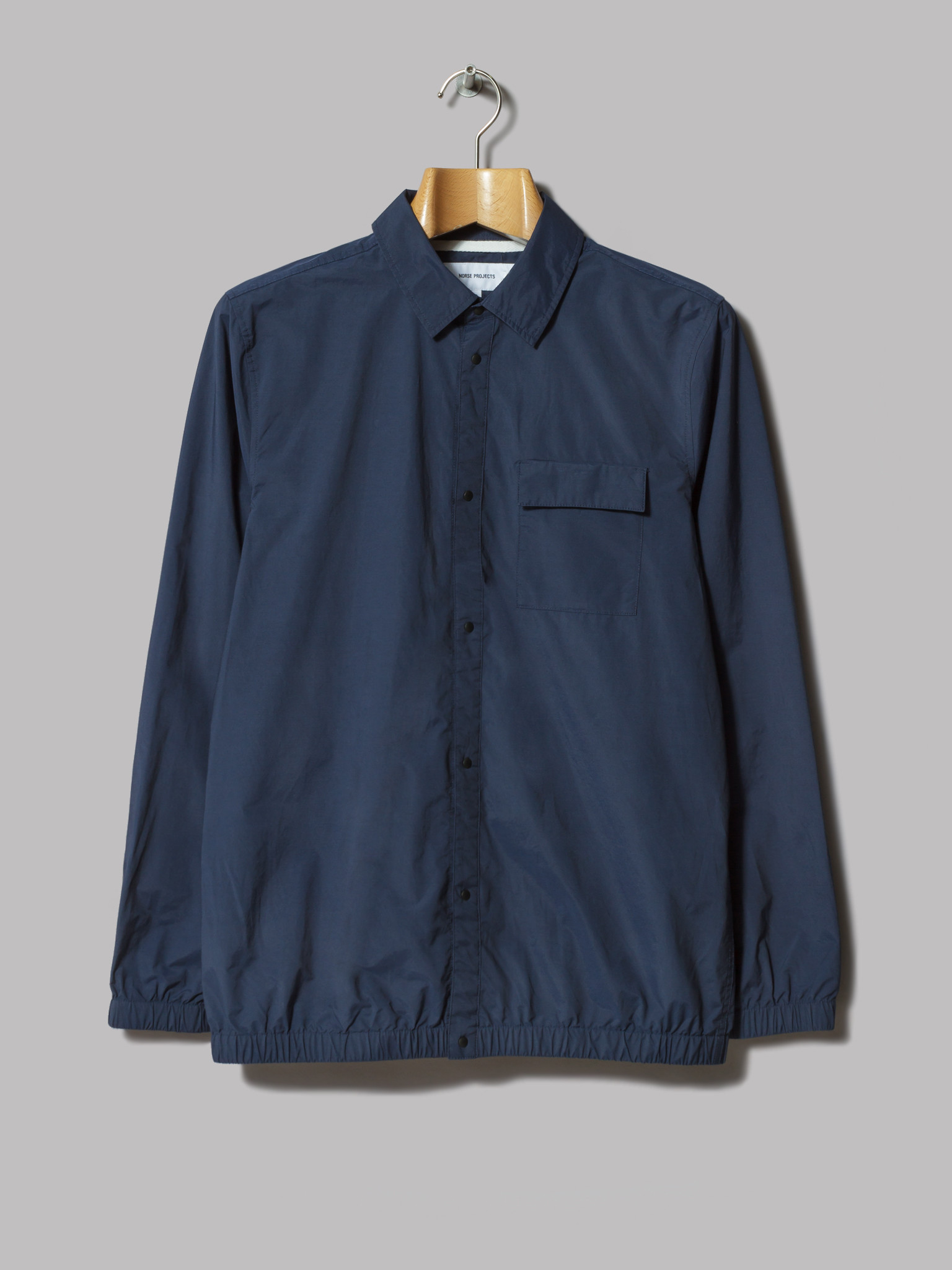 Very Goods  Norse Projects Jens Crisp Cotton Shirt (Navy) – Oi Polloi