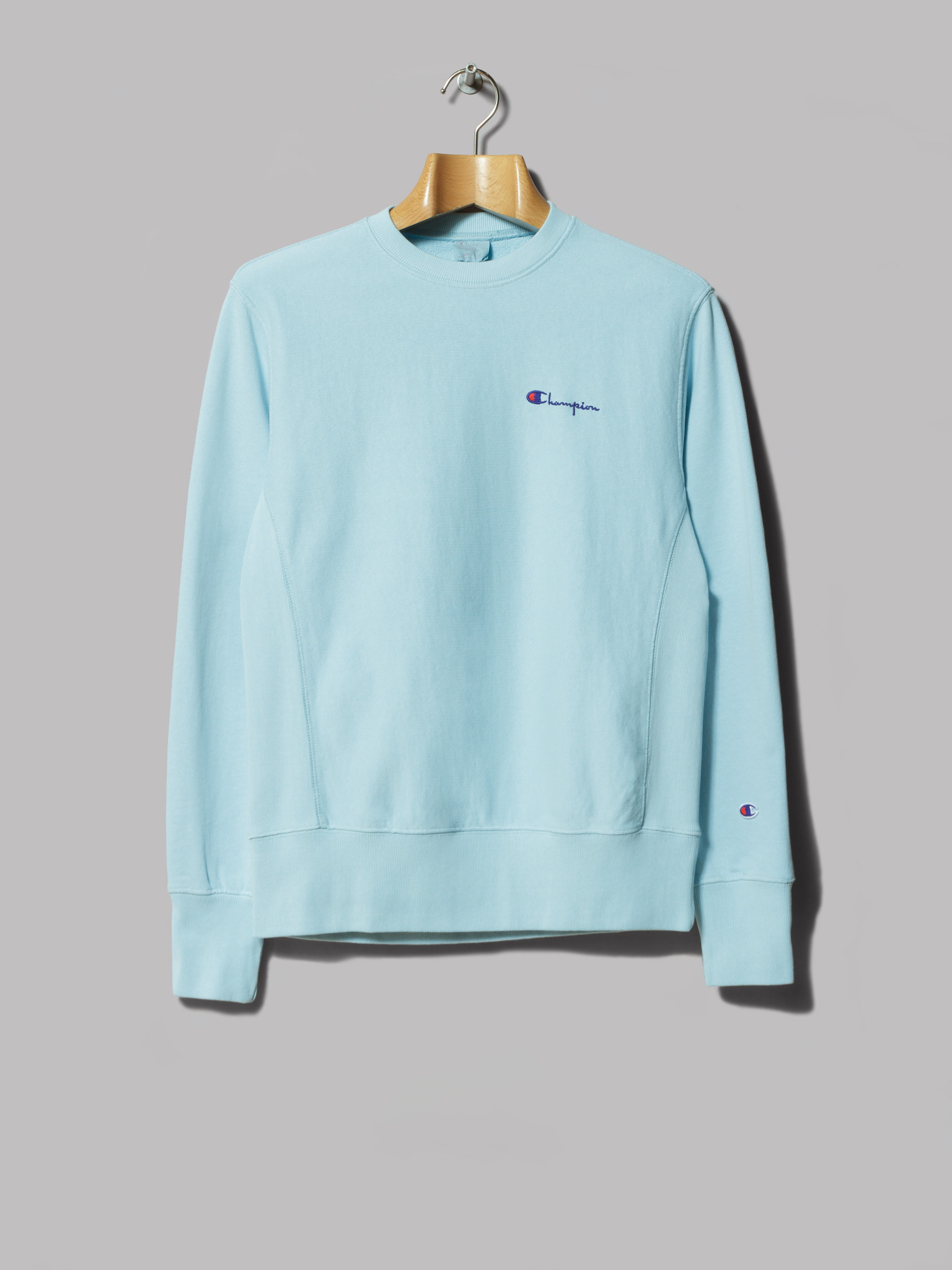 sky blue champion crewneck