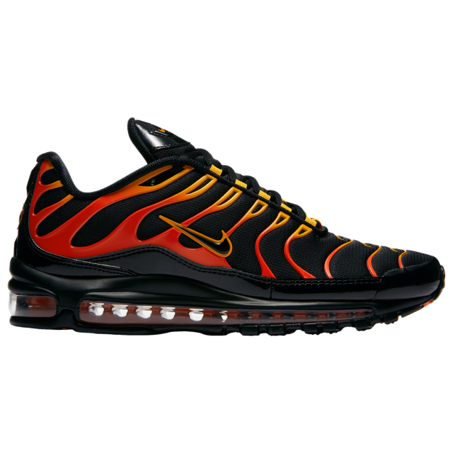 air max 97 plus shock orange on feet