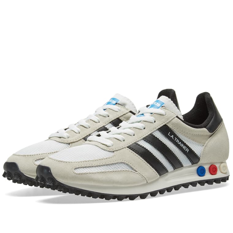 adidas la trainer white black
