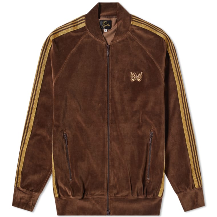 brown velour jacket