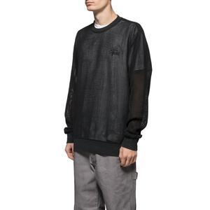 Very Goods | Pig. Dyed Cotton Mesh Crew - Mens Long Sleeve Knit