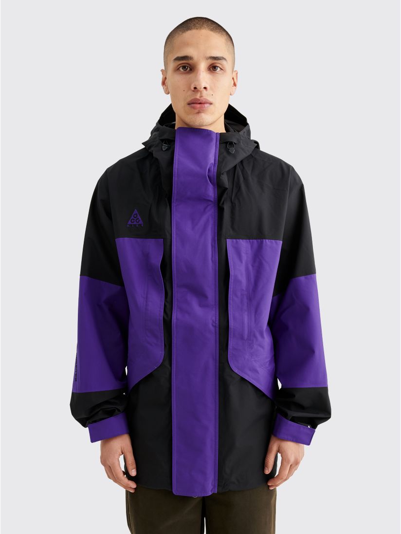 Very Goods Tres Bien Nike Acg Hooded Gore Tex Jacket Black Court Purple