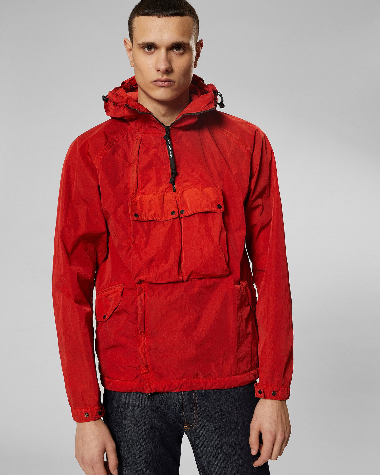 C.Pカンパニー Chrome Re-Colour Goggle Jacket Very Goods | Chrome Re-Colour Goggle Jacket In Poinciana | C.P.