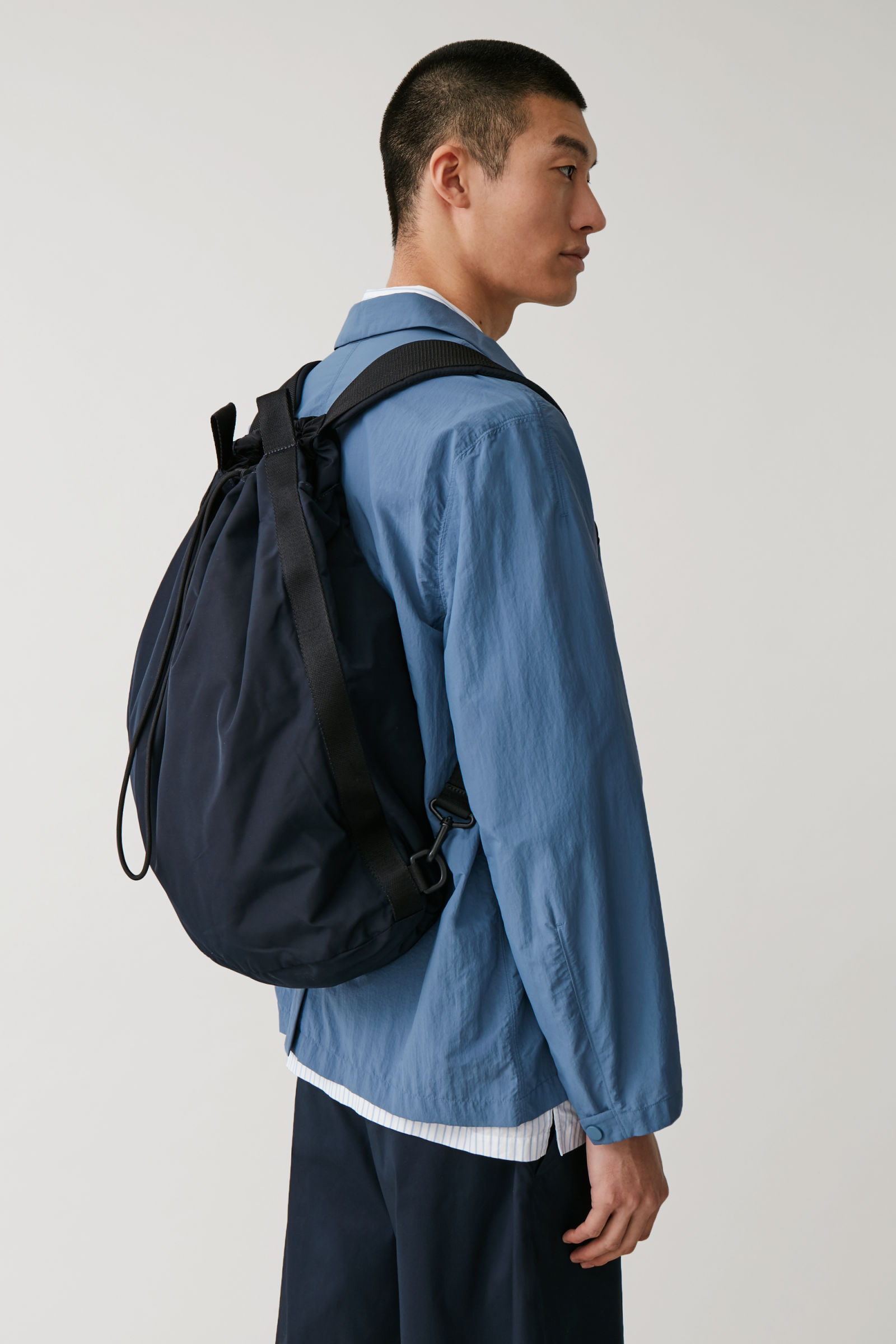 COS Waterproof Nylon Drawstring Backpack - ShopStyle