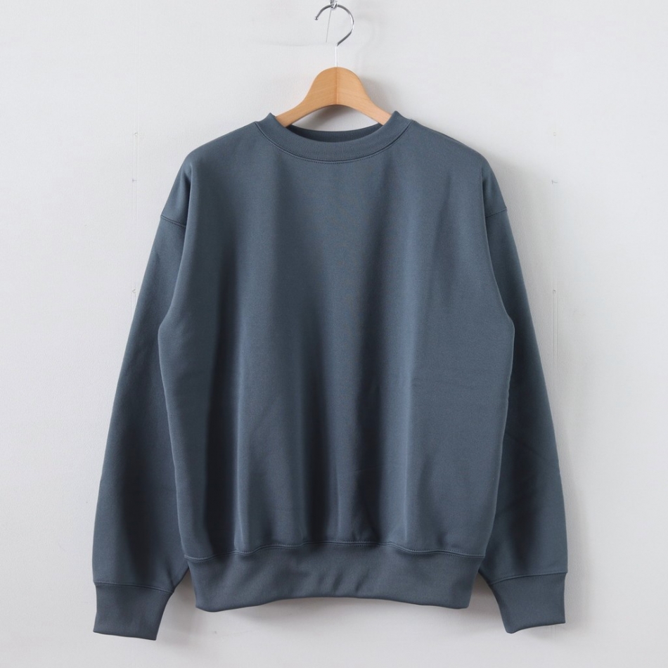 Very Goods | POLYESTER SWEAT P/O #BLUE GRAY [A20SP02PU] _ AURALEE