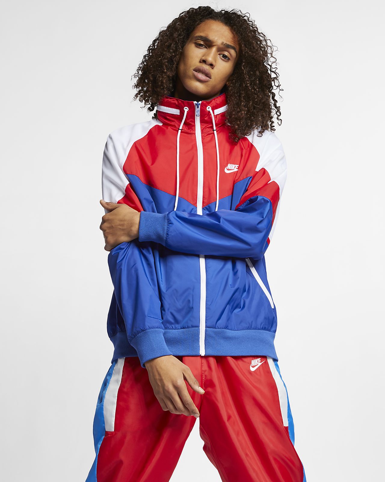 Blue Nike Packable Windrunner Jacket