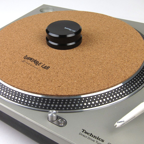 Turntable Lab: Cork Record Mat + Record Weight Bundle —