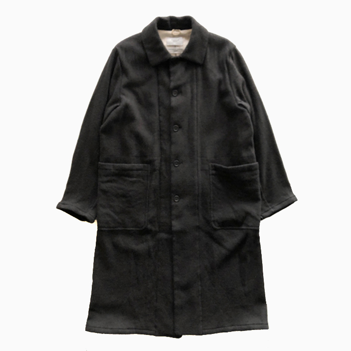 Very Goods | YAECA | MEN | WRITE | 48553 OVERCOAT | CHARCOAL - Stripe