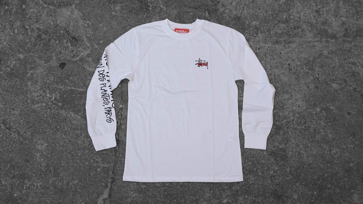 Very Goods | 032c Stüssy Panther Longsleeve – White | Civilist Berlin