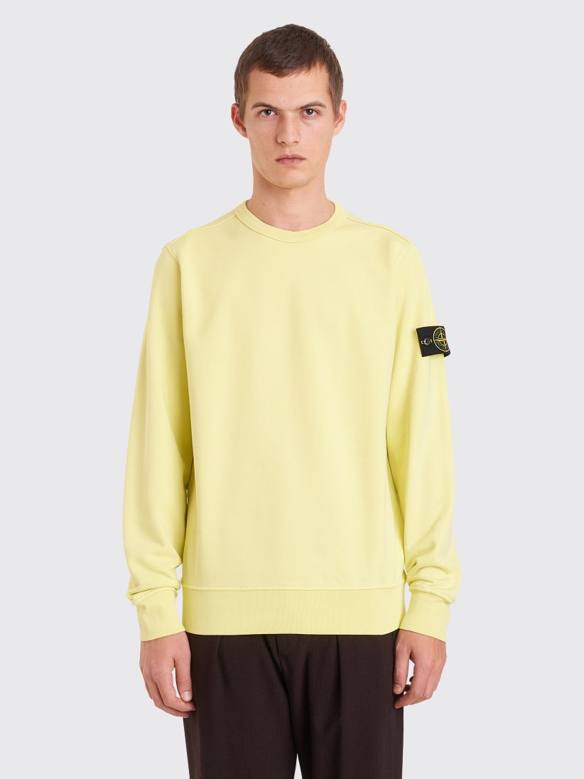 stone island sweatshirt lemon