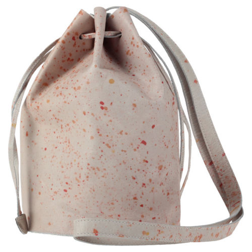 baggu leather bucket bag