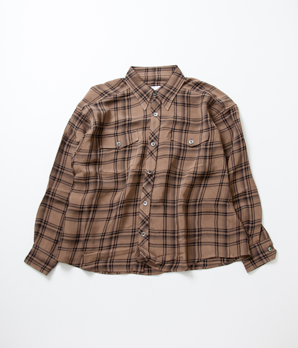 トップス I am dork big BD shirts brown check 01 Very Goods | I AM DORK アイアムドーク 