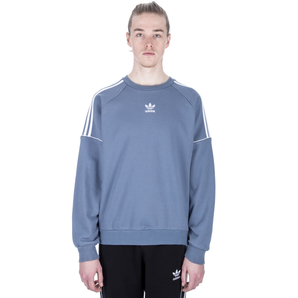 adidas blue crew neck sweatshirt