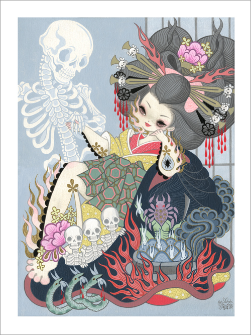 Very Goods Junko Mizuno Print Jigoku Dayu Hell Courtesan