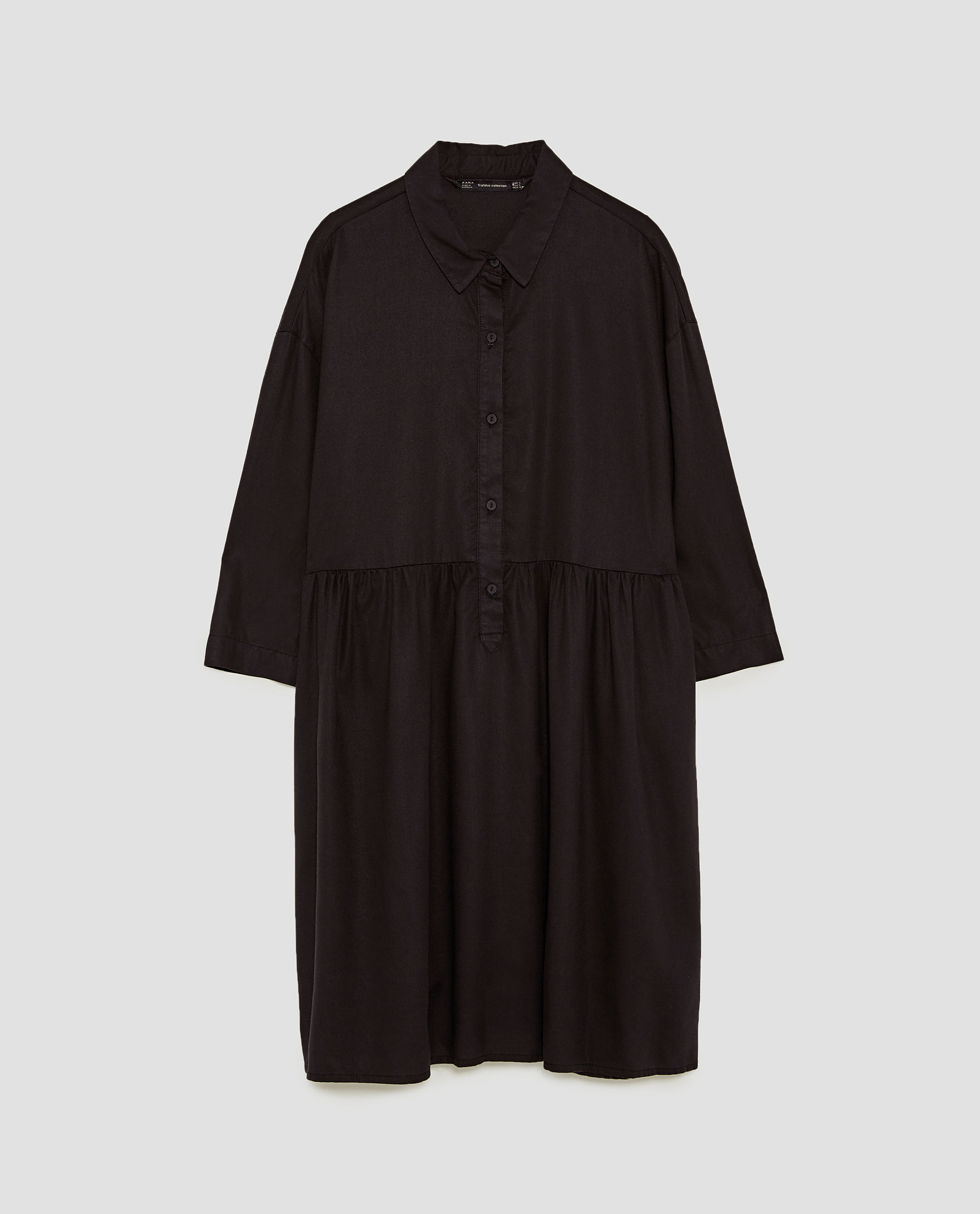 ruffle shirt dress zara