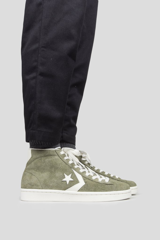 converse olive leather