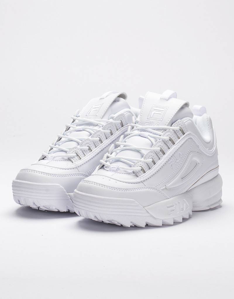 fila disruptor kids white