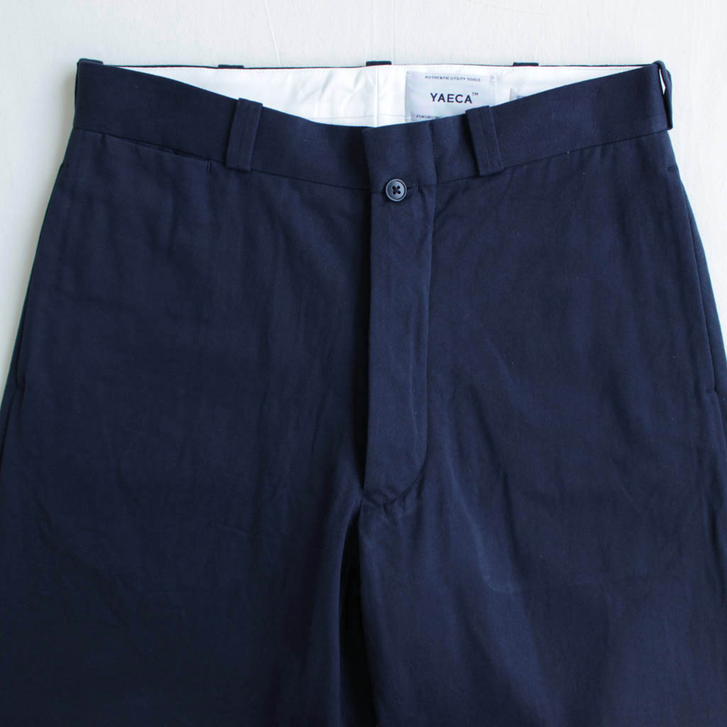 Very Goods | YAECA - Chino Cloth Pants - wide tapered #navy