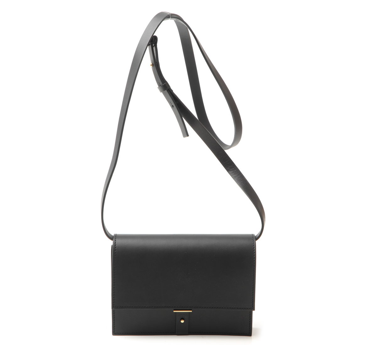 simple black shoulder bag