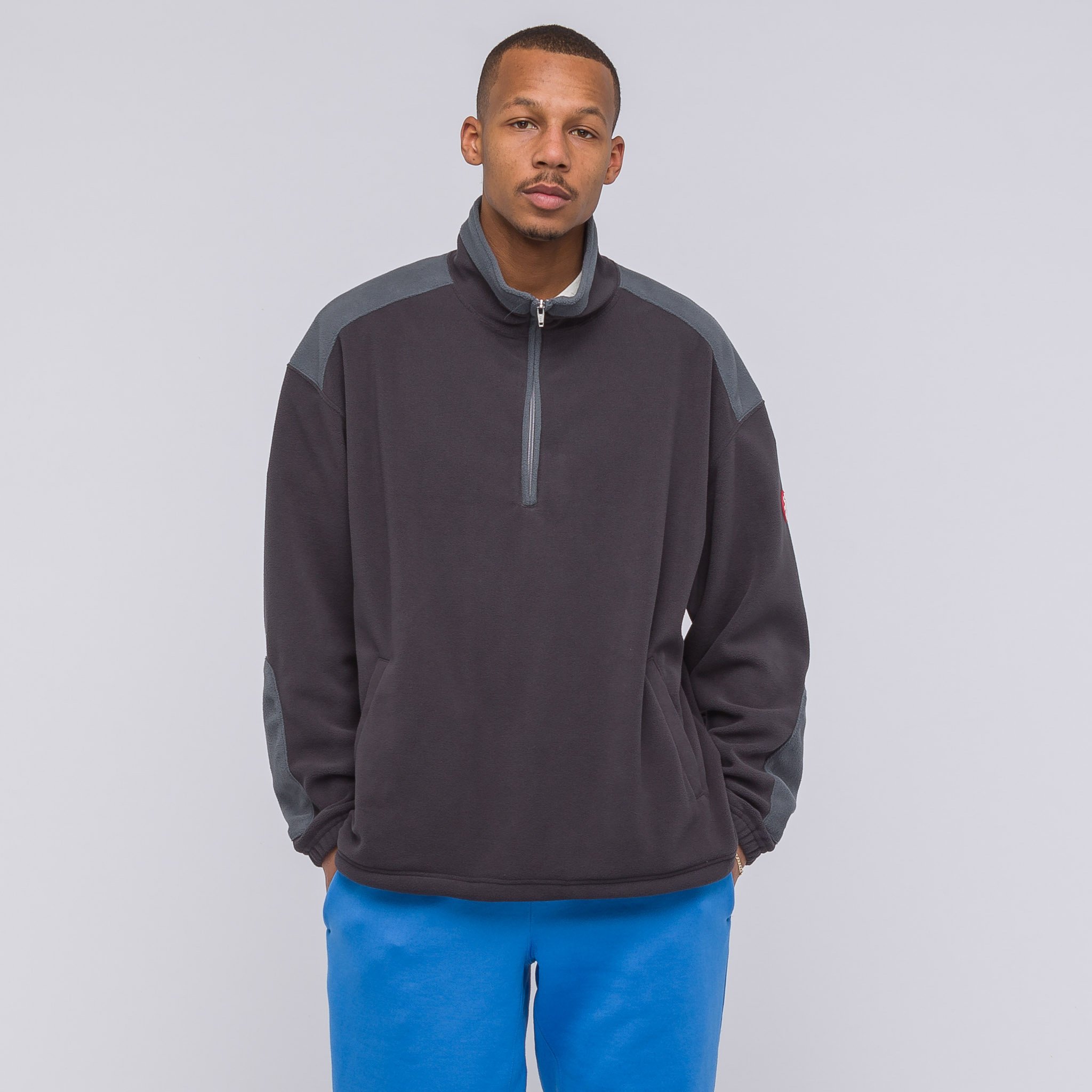 C.E CAVEMPT HEAVY FLEECE HALF ZIP