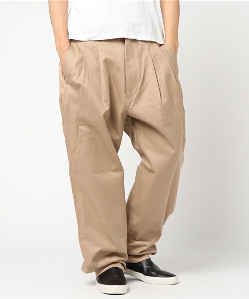 is-ness WIDE CHINO PANTS - スラックス