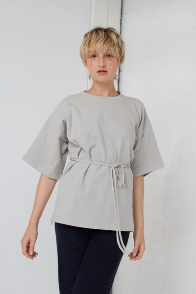 Very Goods | Baserange Shaw Tee in Concrete Grey | Oroboro Store  