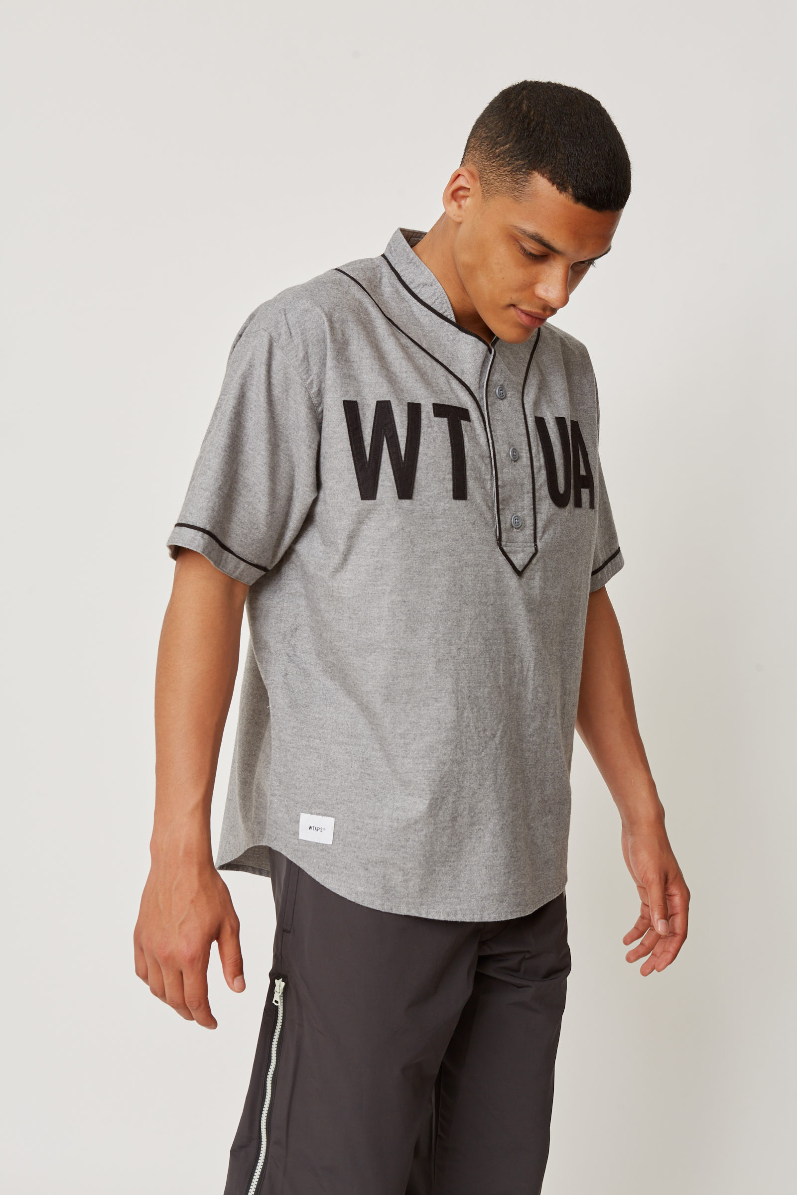 WTAPS 22SS LEAGUE SS COTTON FLANNEL GRAY | nate-hospital.com