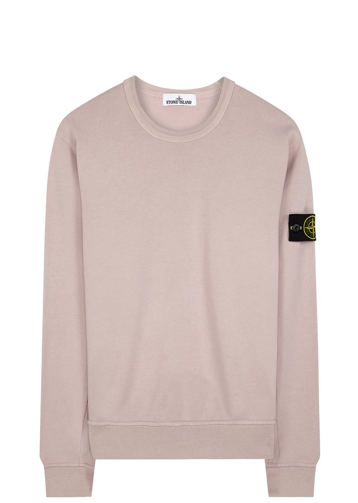 Very Goods | Stone Island Crewneck Sweatshirt in Onion Pink | 18montrose