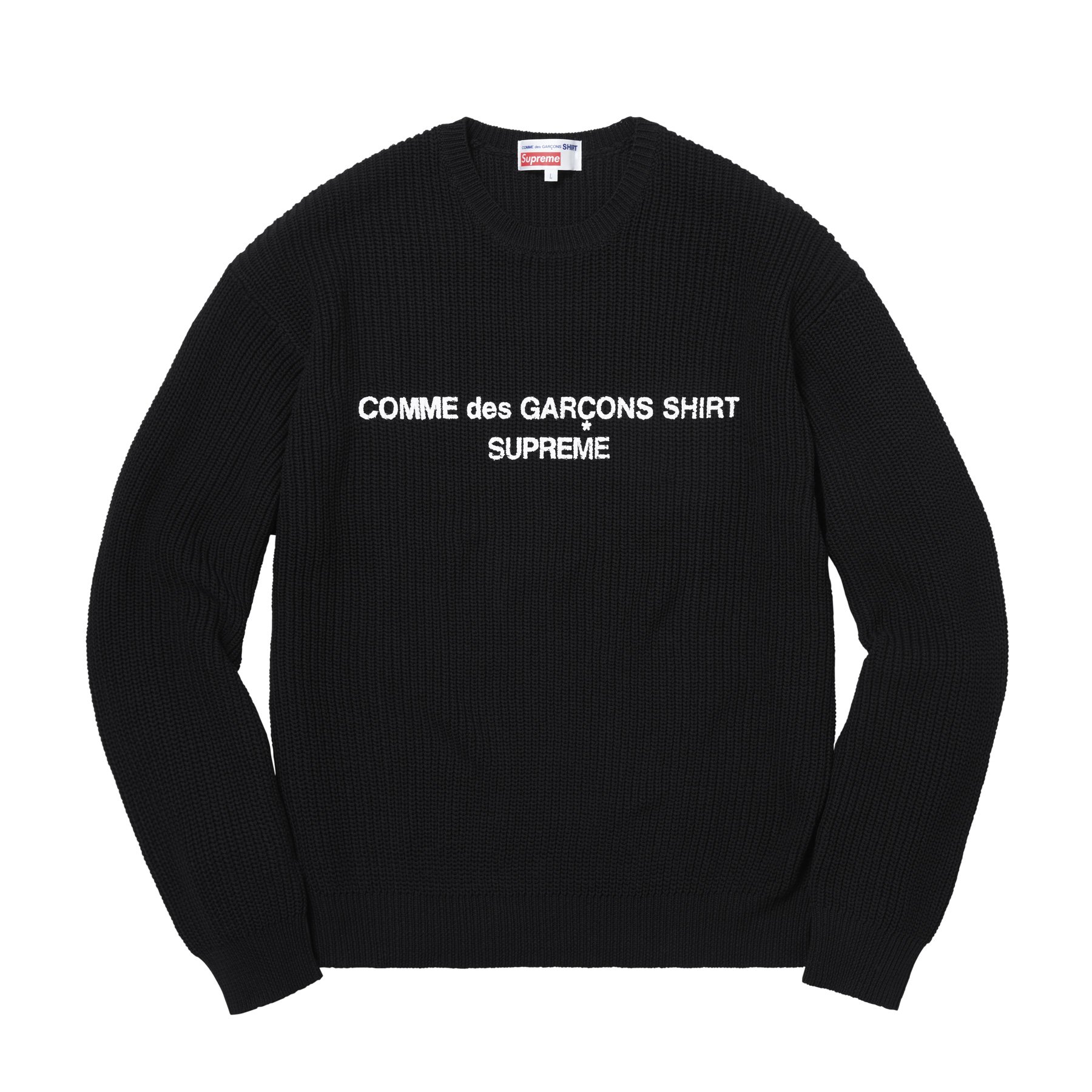 commes des garcons supreme sweater