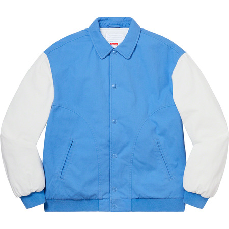 Supreme Twill Varsity Varsity Jacket Light Blue