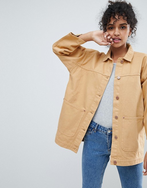 Very Goods Monki Monki Pocket Detail Denim Trucker Jacket