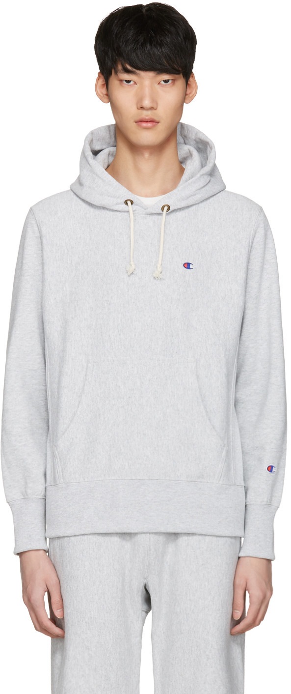 champion logo patch hoodie