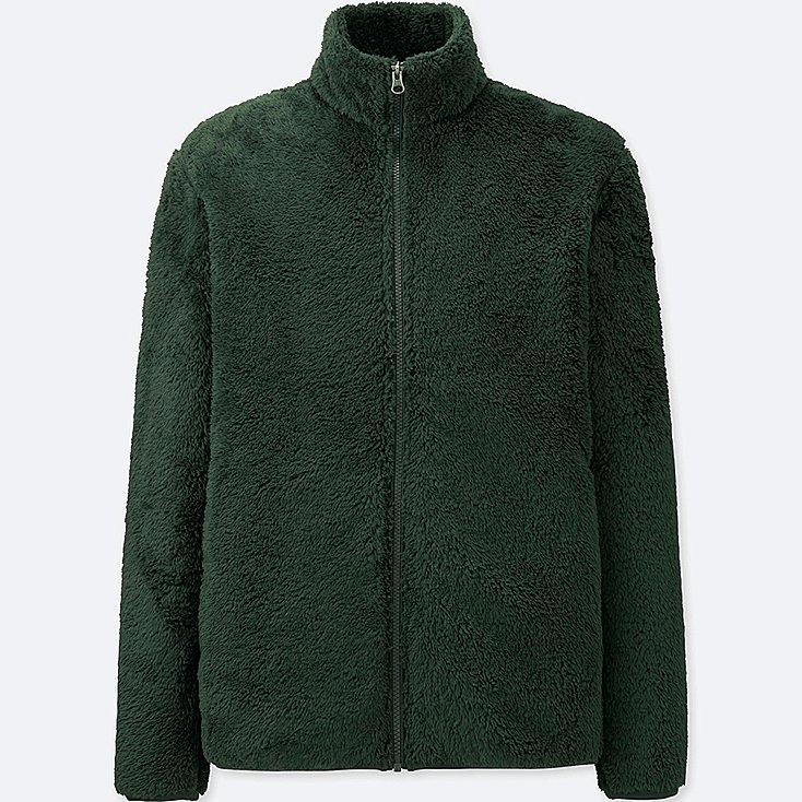 Very Goods MEN FLUFFY YARN FLEECE FULL ZIP JACKET UNIQLO US