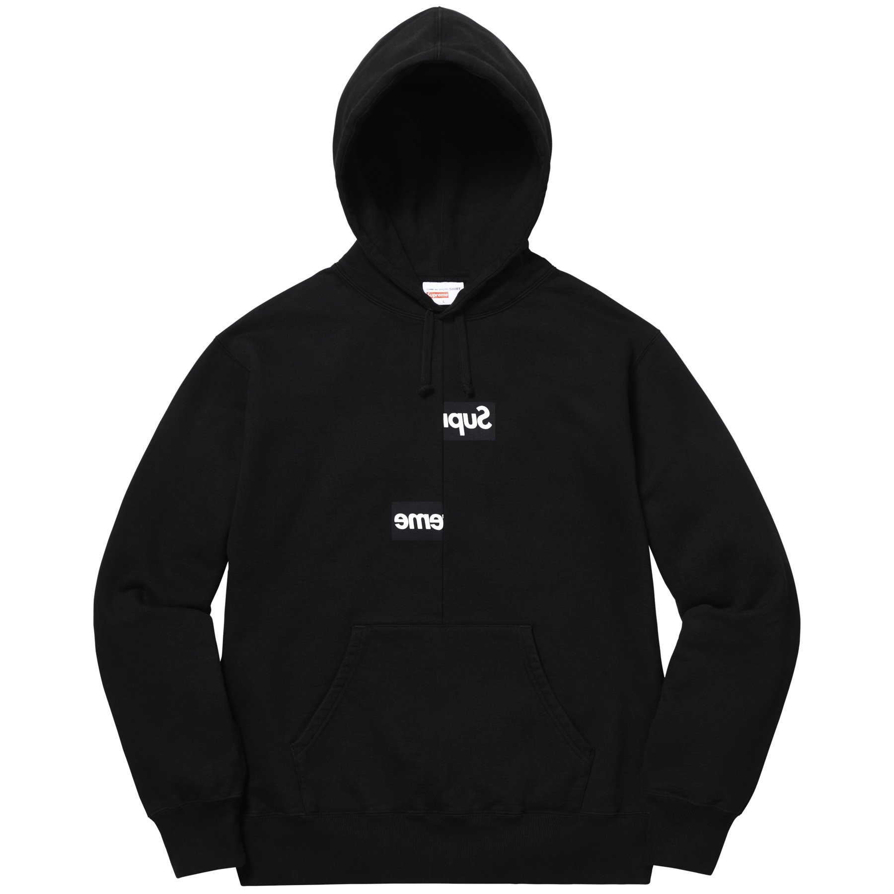 Very Goods | Comme des Garçons SHIRT/Supreme Hooded Sweatshirt (Black ...