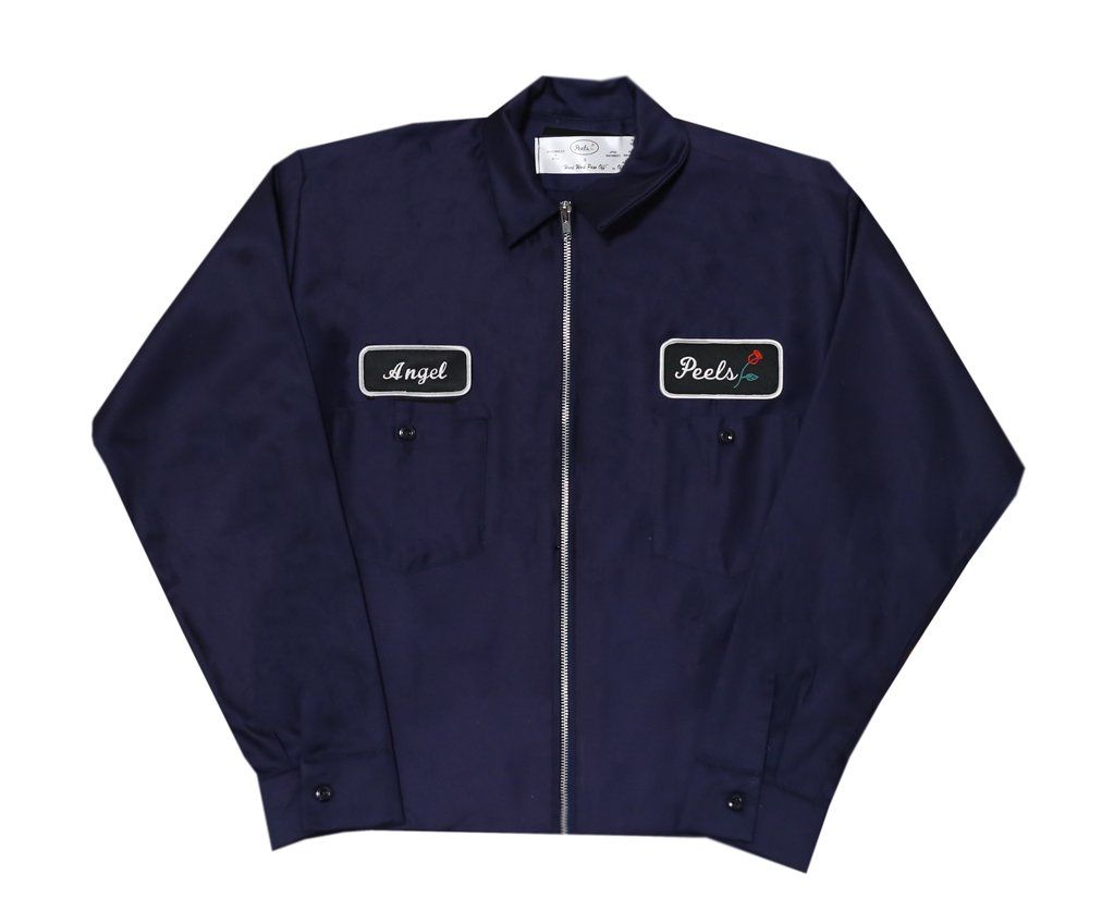 Very Goods | Peels 90's Light-weight Zip Work Jacket Navy |