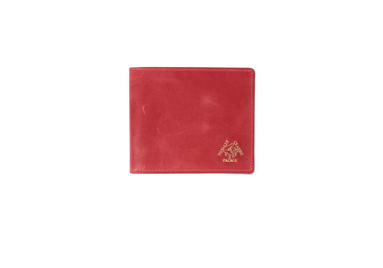 Very Goods | LEATHER BILLFOLD WALLET RED | Palace Skateboards 