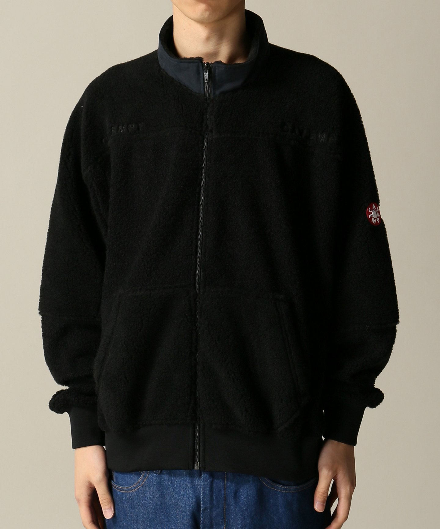 cavempt CAVEMPT C.E panel fleece zip upブルゾン - ブルゾン