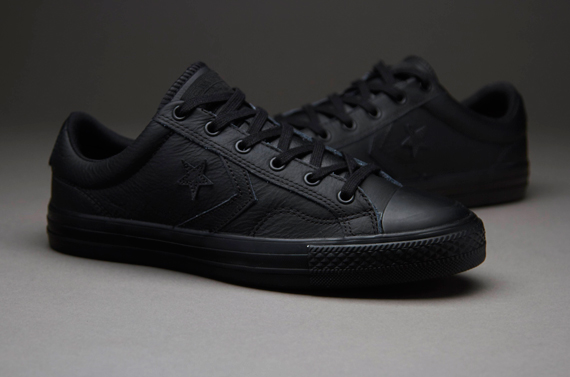 converse star player ox black leather