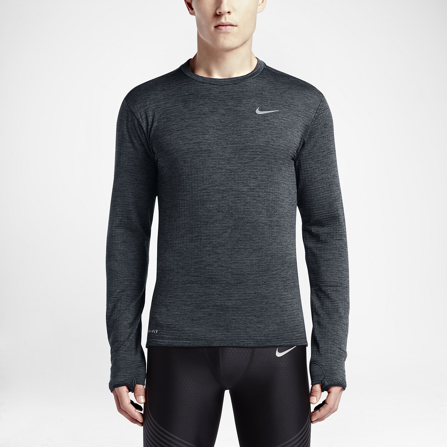 nike therma element running top