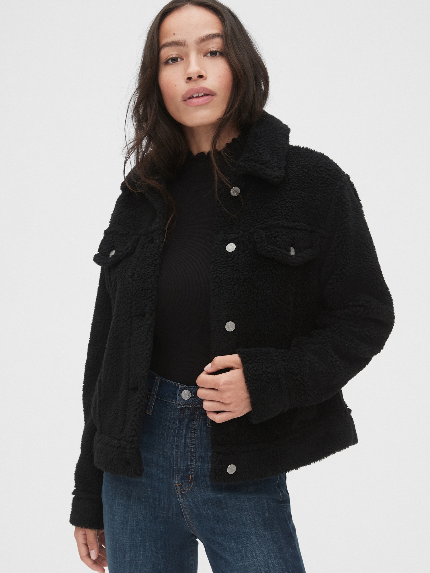 gap sherpa jacket