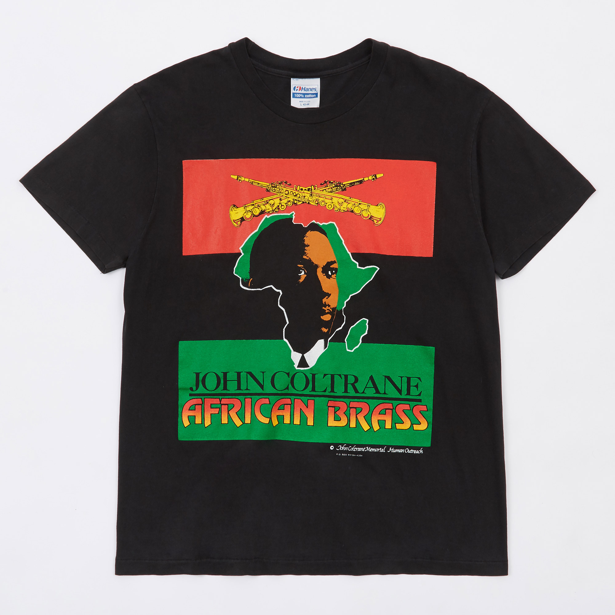 Very Goods | John Coltrane Early 90s Africa Jazz T-Shirt - Black