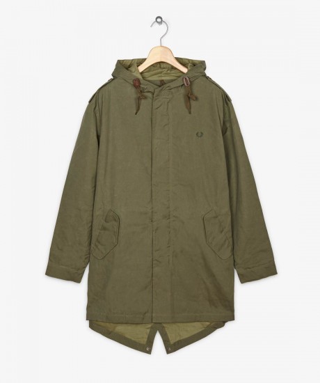 Very Goods | Fred Perry - Waxed Cotton Fishtail Parka