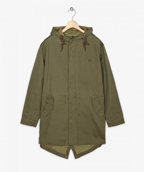 waxed fishtail parka