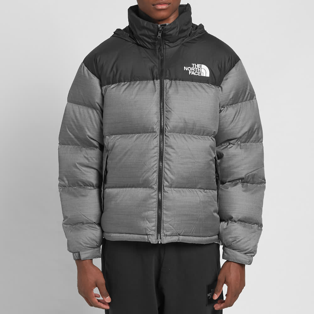 north face nuptse jacket grey