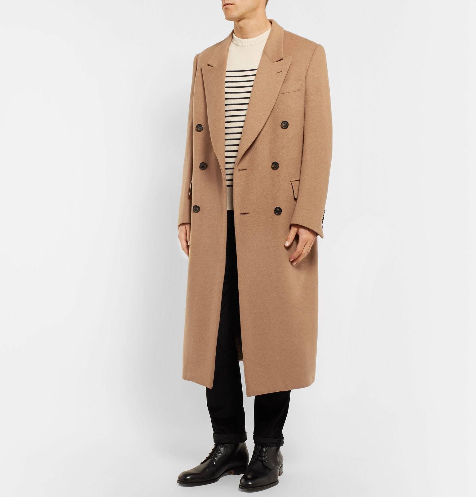 Very Goods | Brioni - Double-Breasted Camel Hair Coat