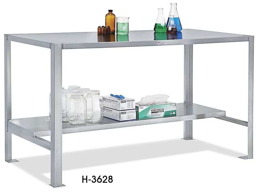 Very Goods Stainless Steel Work Bench, Welded Stainless Steel Table