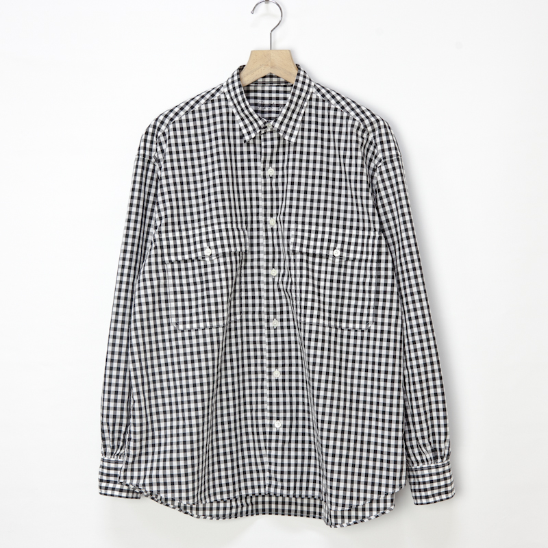 Very Goods | Porter Classic * Roll Up Gingham Check Shirt * Black